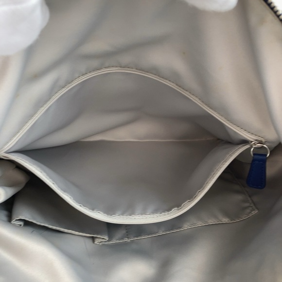 Coach Coach Signature Navy Silver Canvas Tote Bag Canvas Tote Bag - Picture 6 of 10